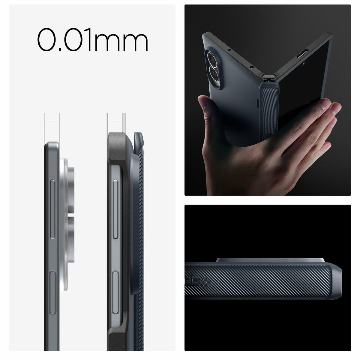 Handyhülle für Galaxy Z Fold8, Spigen Slim Armor Pro Mag mit MagSafe, Dunkelblau
