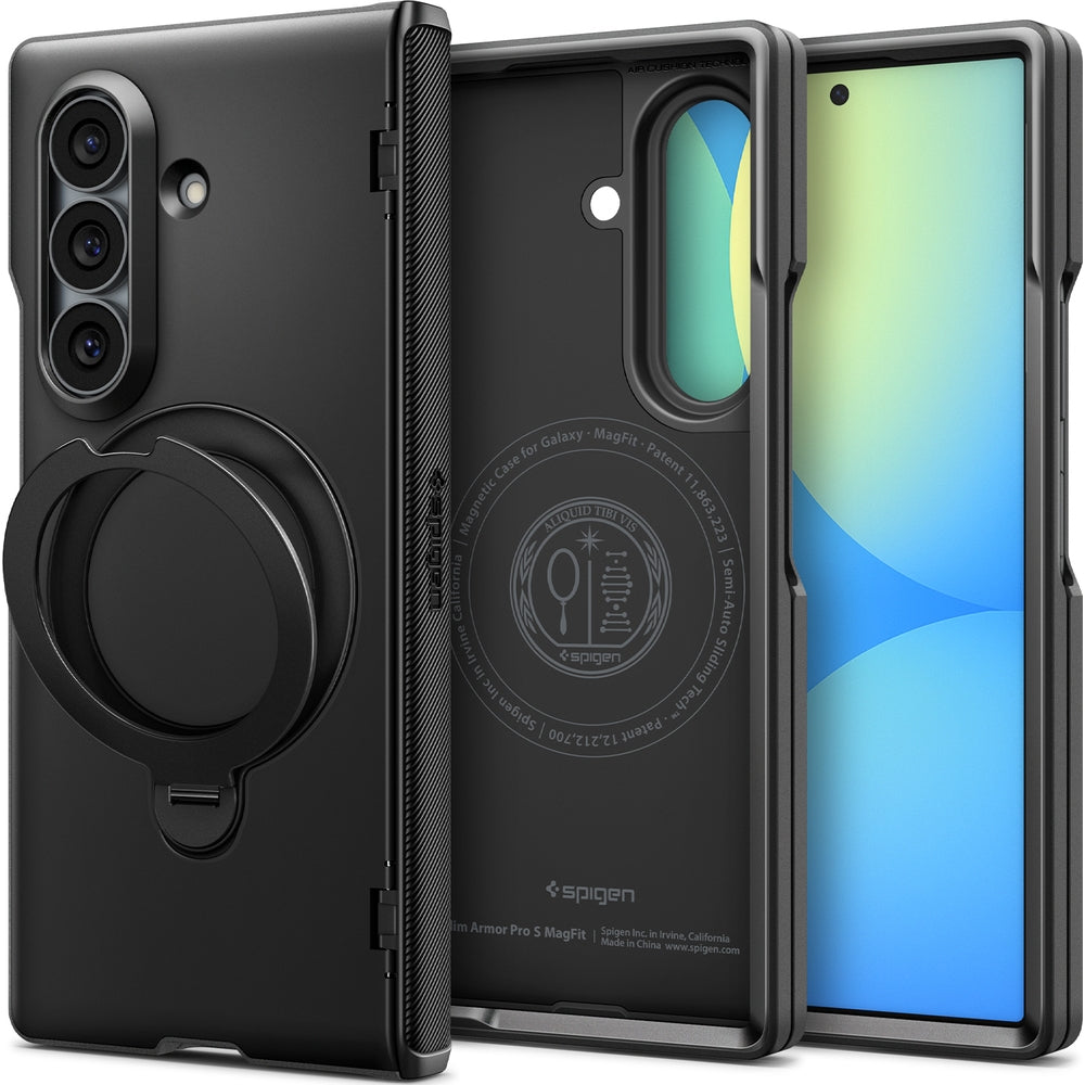 Handyhülle für Galaxy Z Fold8 Ultra, Spigen Slim Armor Pro S Mag mit MagSafe, Schwarz