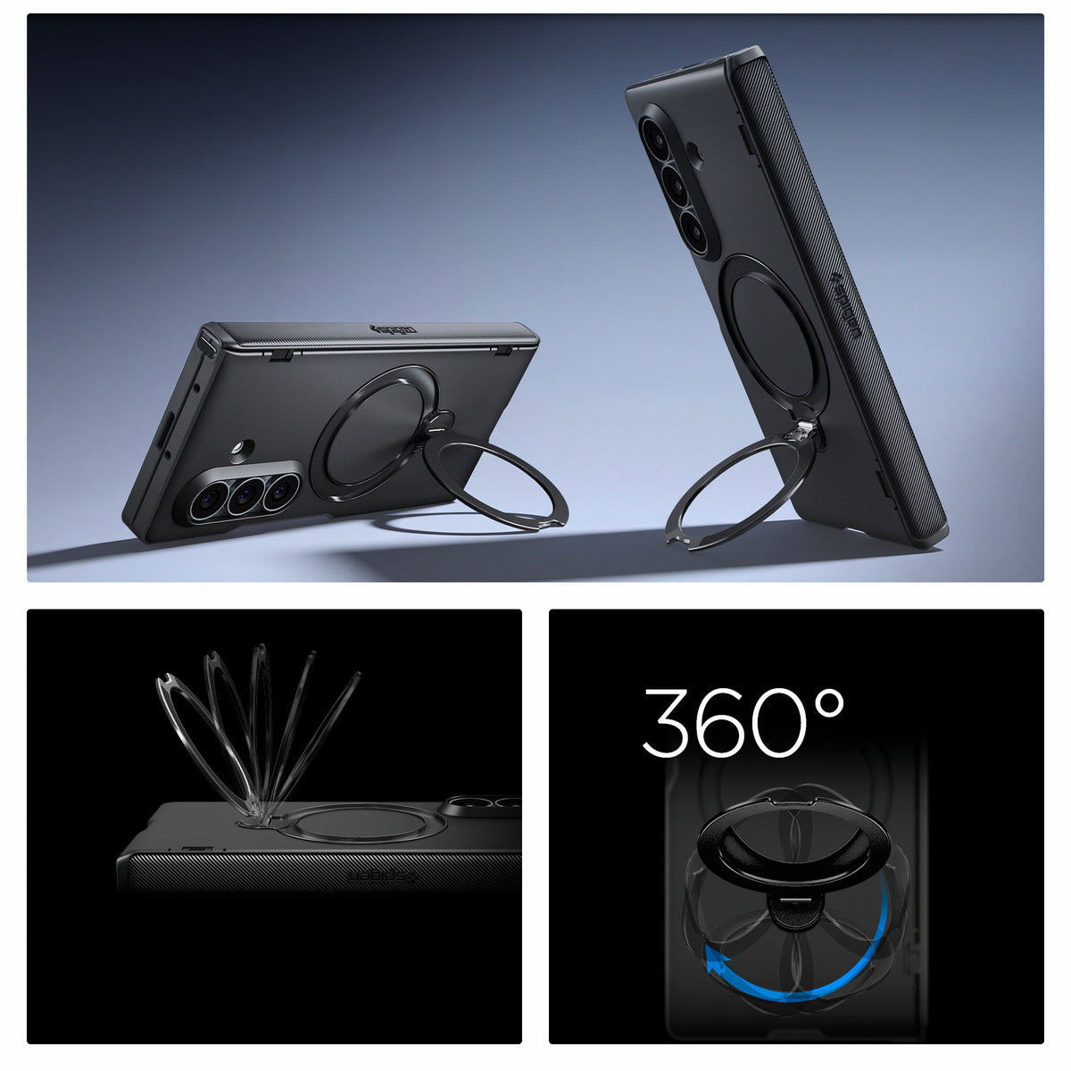 Handyhülle für Galaxy Z Fold8 Ultra, Spigen Slim Armor Pro S Mag mit MagSafe, Schwarz