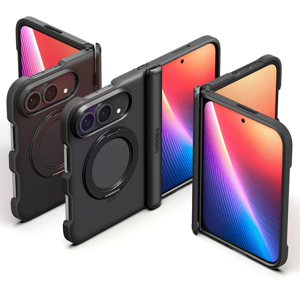 Handyhülle für iPhone Duo, Spigen Slim Armor Pro S Mag mit MagSafe, Schwarz (7/22)