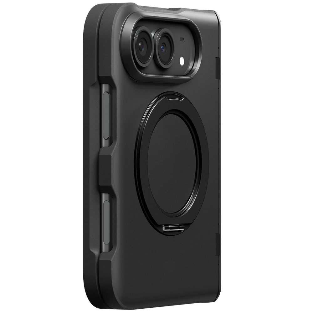Handyhülle für iPhone Duo, Spigen Slim Armor Pro S Mag mit MagSafe, Schwarz (20/22)