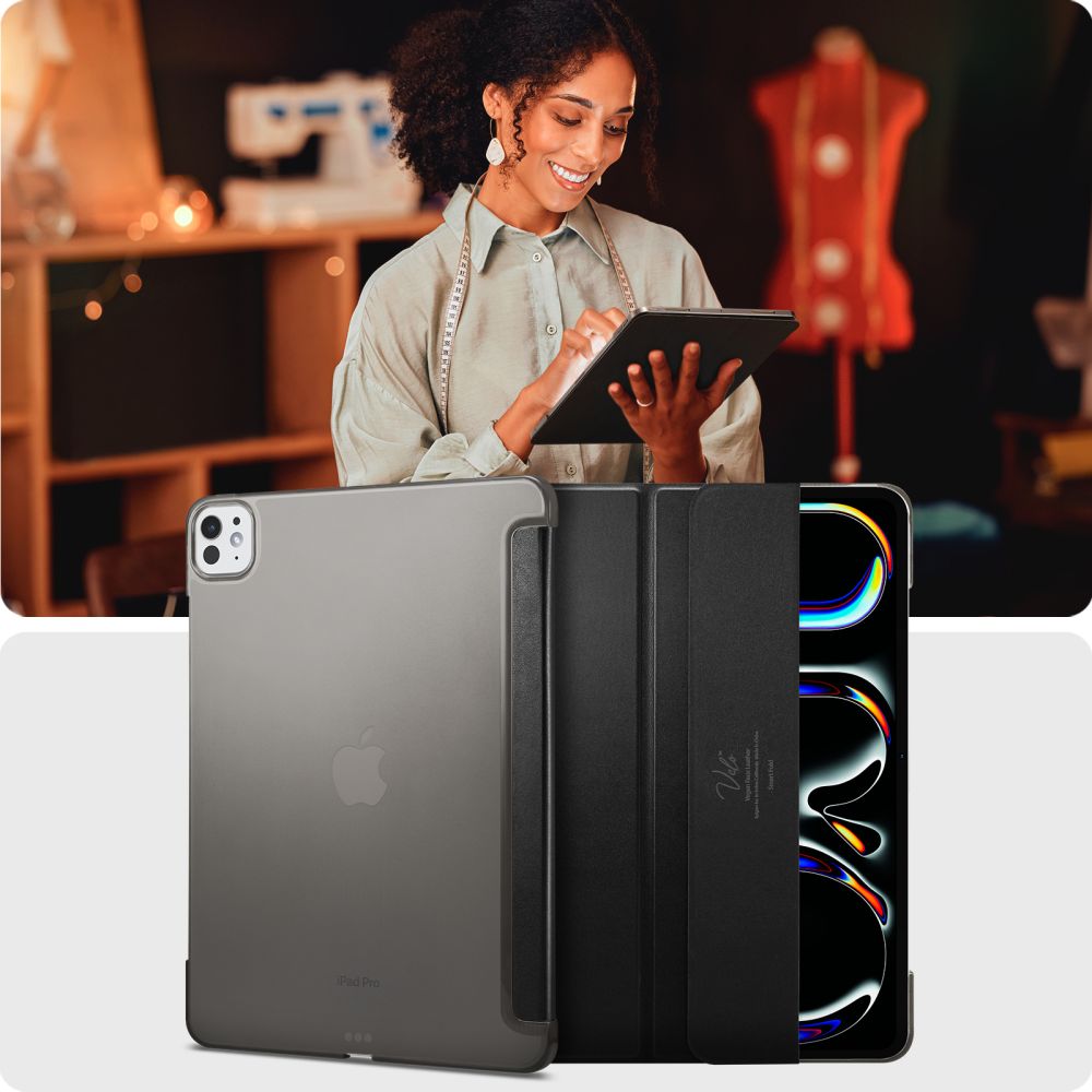 Schutzhülle für iPad Pro 11" 5 gen. 2024, Spigen Smart Fold, Schwarz