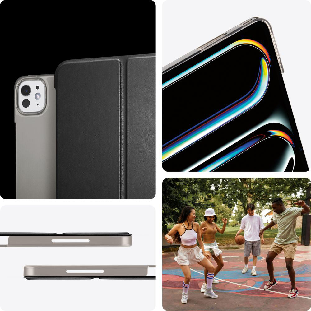 Schutzhülle für iPad Pro 11" 5 gen. 2024, Spigen Smart Fold, Schwarz