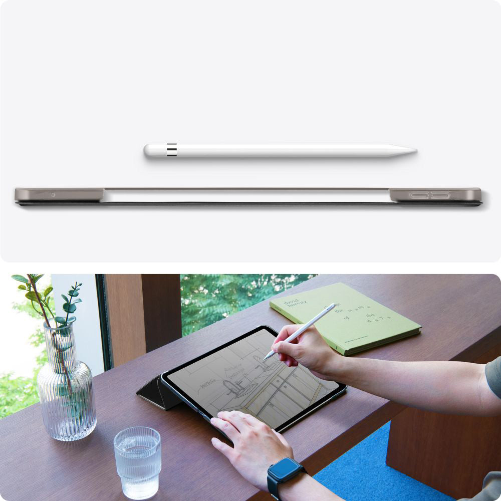 Schutzhülle für iPad Pro 11" 5 gen. 2024, Spigen Smart Fold, Schwarz