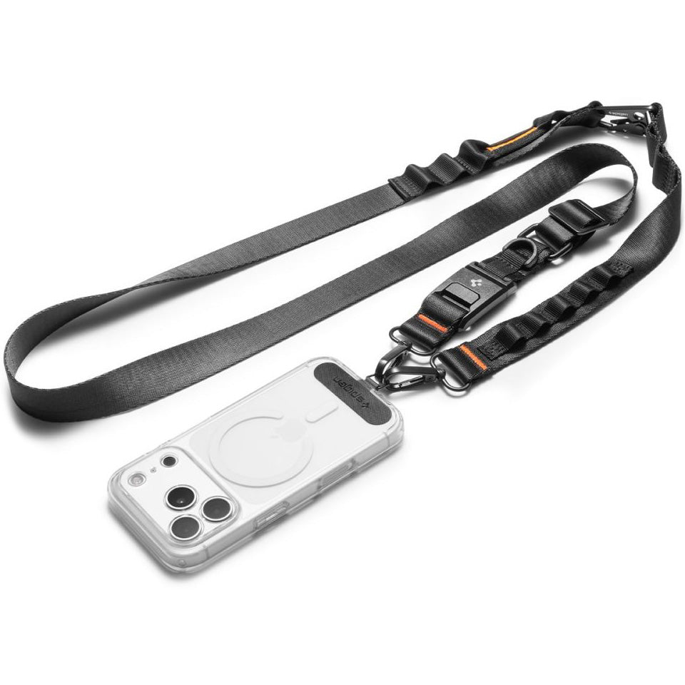 Hals-/Handgelenkband für Smartphone, Spigen Tag Strap DA30M, Schwarz