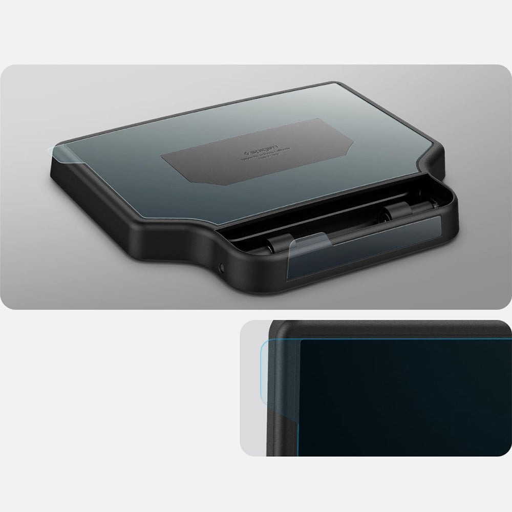 Auto-Organizer für Tesla Model 3 Highland (2024), Spigen Console Organizer Hidden Storage Box, Schwarz