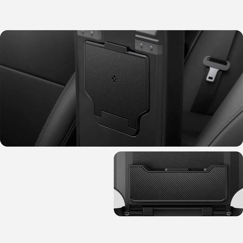 Auto-Organizer für Tesla Model 3 Highland (2024), Spigen Console Organizer Hidden Storage Box, Schwarz