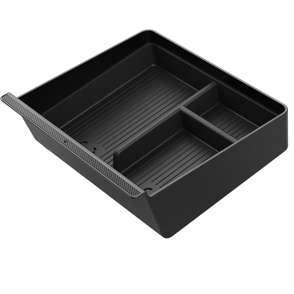 Auto-Organizer für Tesla Model 3 Highland 2024, Spigen Console Organizer Tray, Schwarz