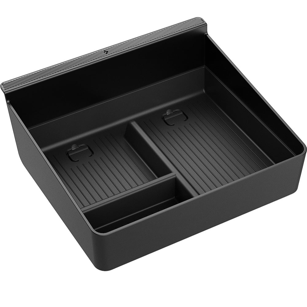 Auto-Organizer für Tesla Model 3 Highland 2024, Spigen Console Organizer Tray, Schwarz