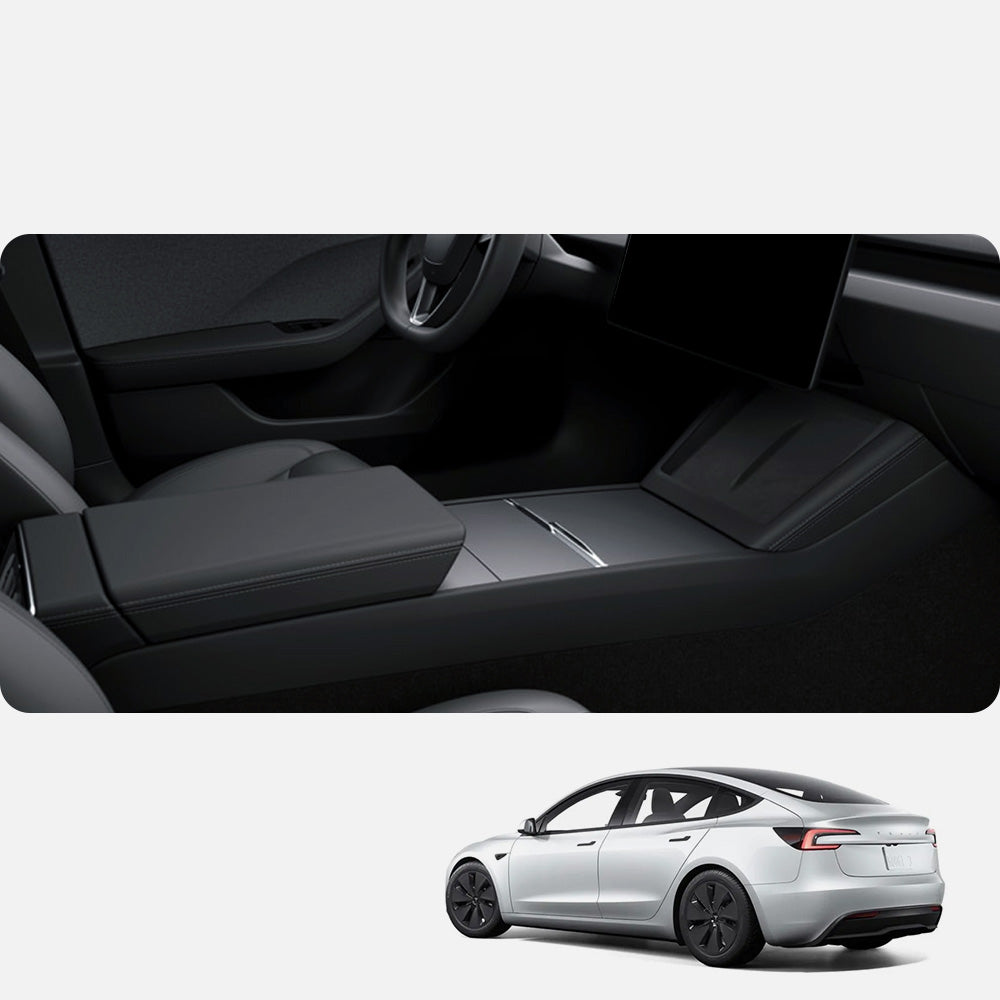 Auto-Organizer für Tesla Model 3 Highland 2024, Spigen Console Organizer Tray, Schwarz