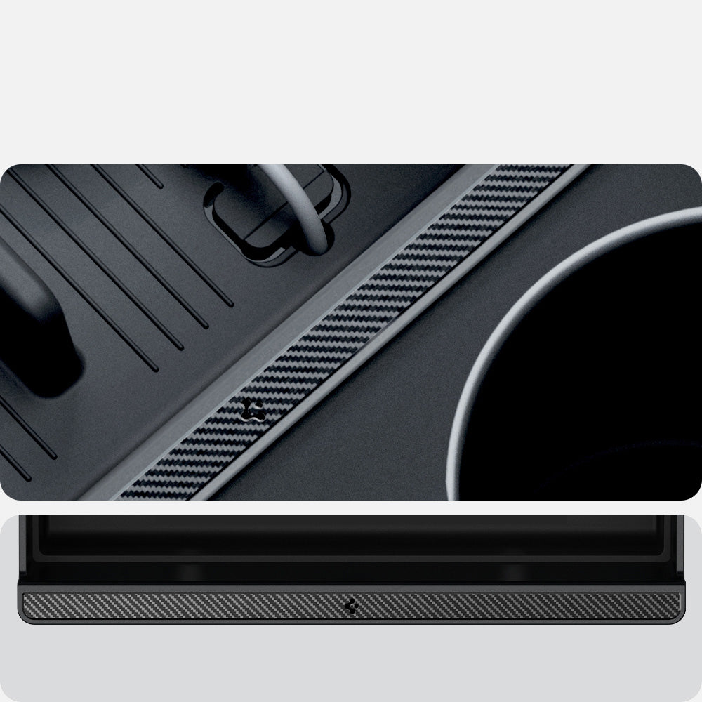 Auto-Organizer für Tesla Model 3 Highland 2024, Spigen Console Organizer Tray, Schwarz