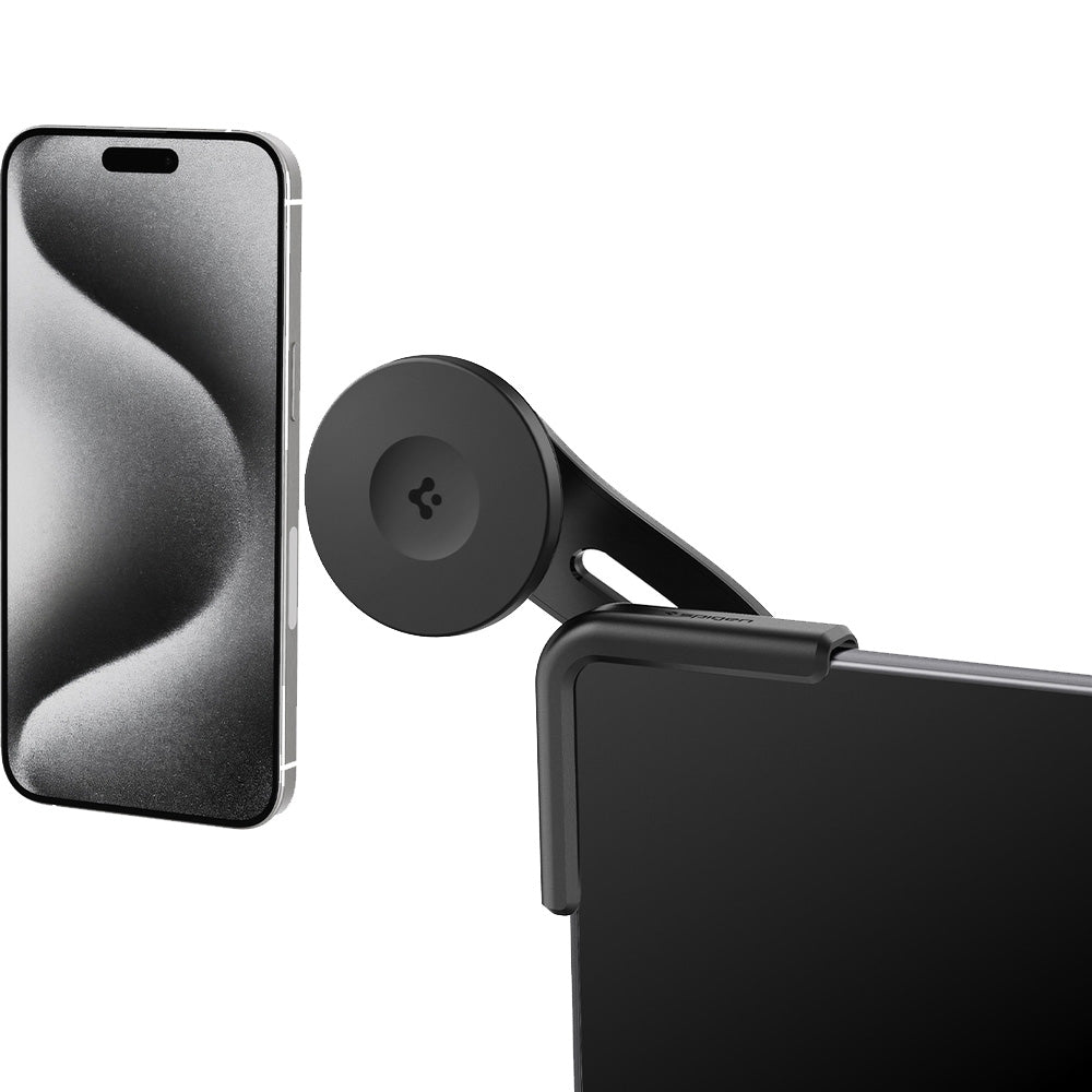 Auto Handyhalterung für Tesla Model 3/X/S/Y/Cybertruck, Spigen TapLock Car Mount Holder für iPhone mit MagSafe, Schwarz