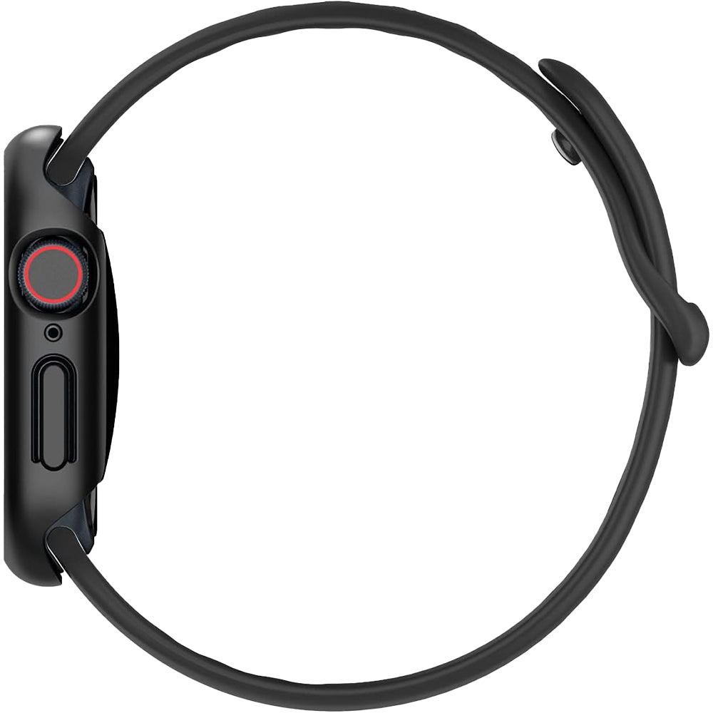 Schutzhülle für Apple Watch 10 42 mm, Spigen Thin Fit, Schwarz