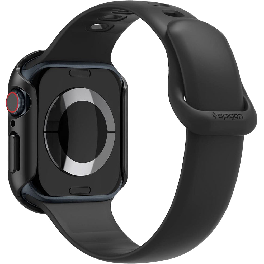 Schutzhülle für Apple Watch 10 42 mm, Spigen Thin Fit, Schwarz