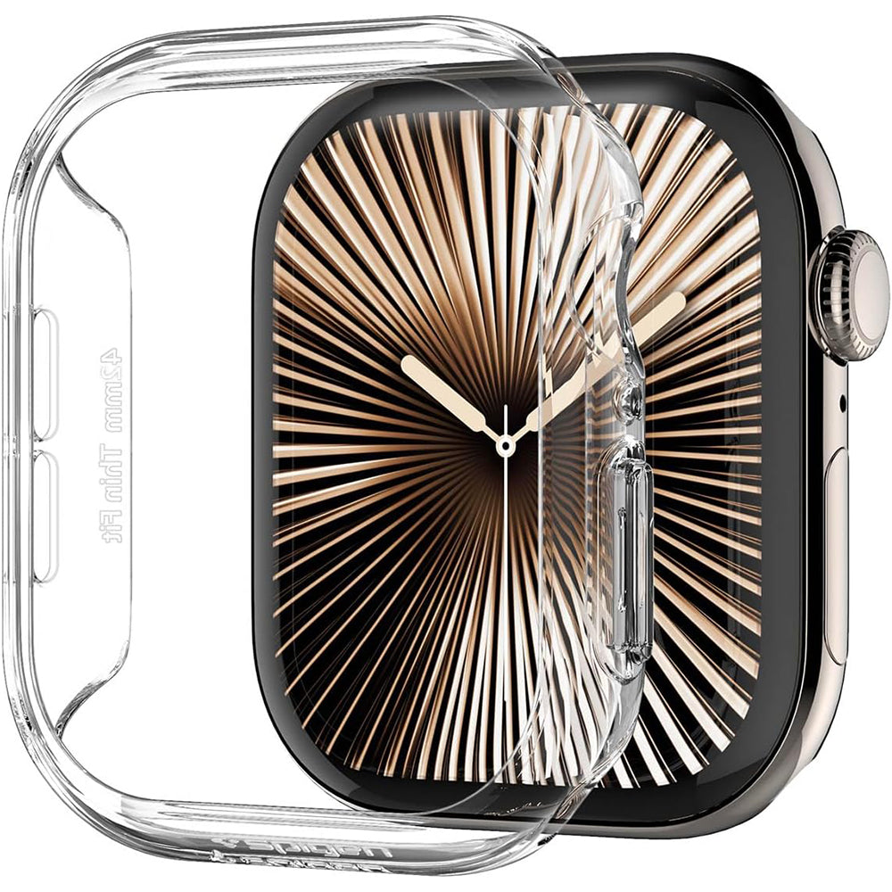 Schutzhülle für Apple Watch 10 42 mm, Spigen Thin Fit, Transparent