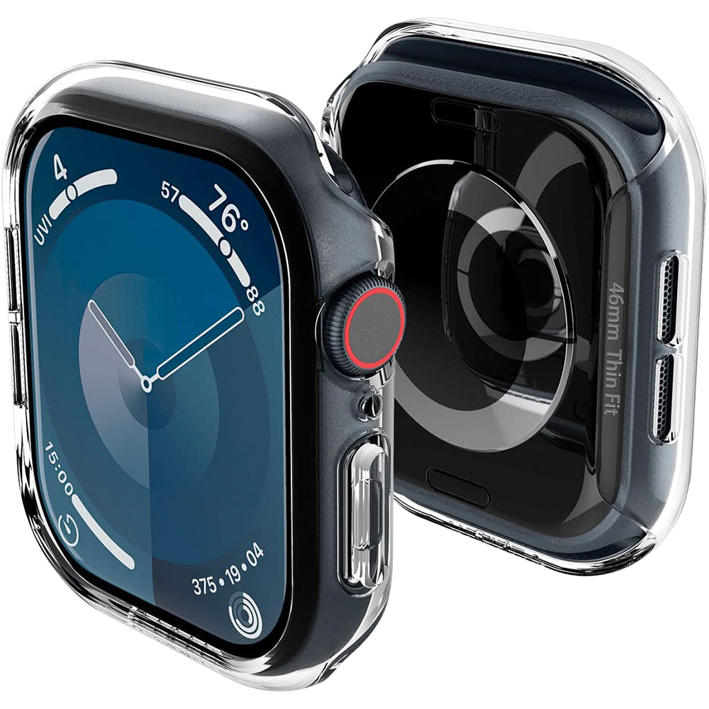Schutzhülle für Apple Watch 10 42 mm, Spigen Thin Fit, Transparent