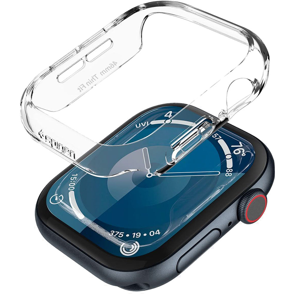 Schutzhülle für Apple Watch 10 42 mm, Spigen Thin Fit, Transparent