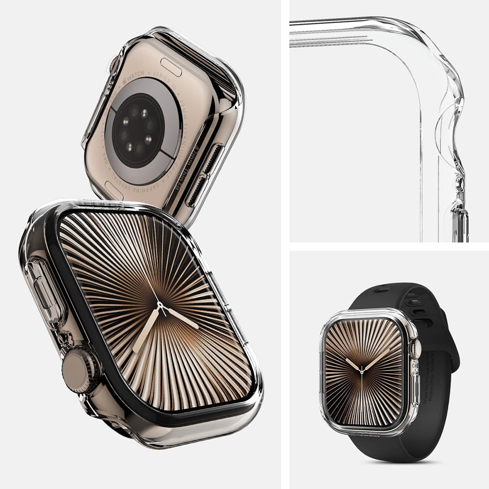 Schutzhülle für Apple Watch 10 42 mm, Spigen Thin Fit, Transparent