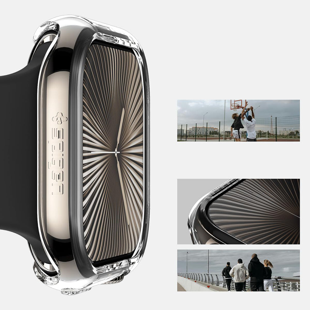 Schutzhülle für Apple Watch 10 42 mm, Spigen Thin Fit, Transparent