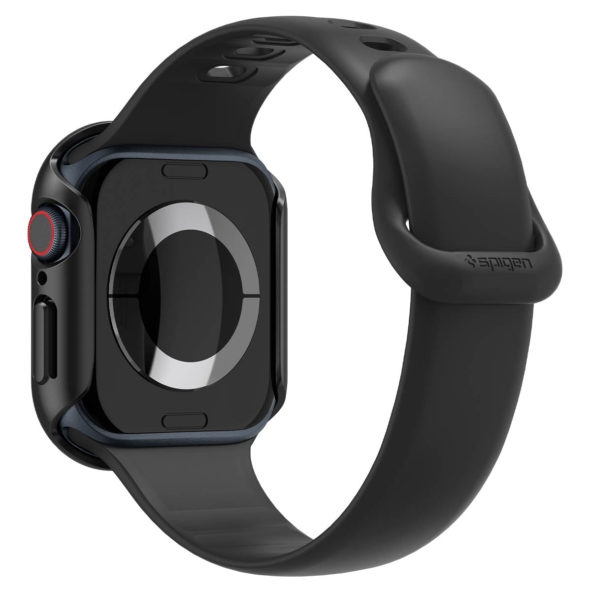 Schutzhülle für Apple Watch 11 / 10 46 mm, Spigen Thin Fit, Schwarz