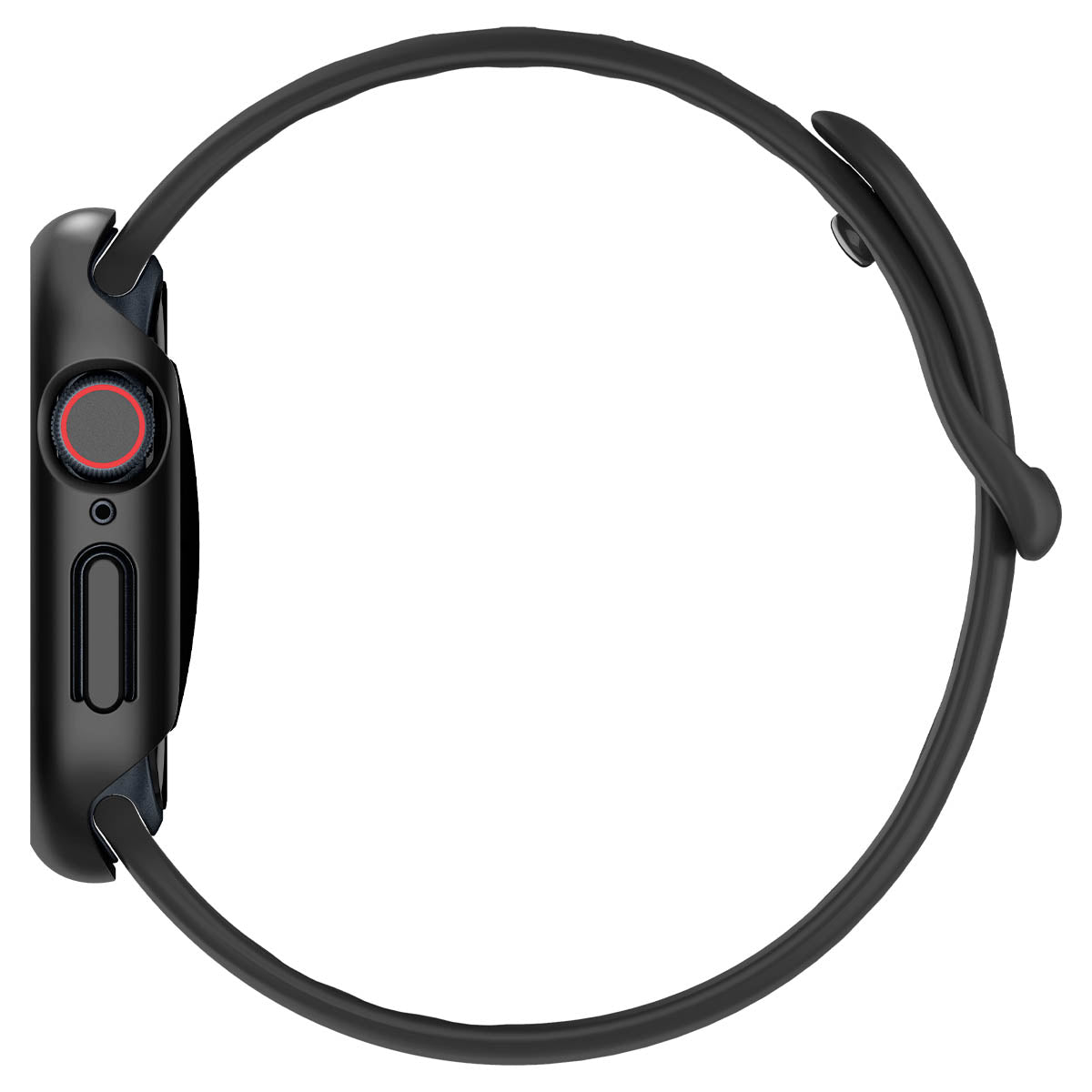 Schutzhülle für Apple Watch 11 / 10 46 mm, Spigen Thin Fit, Schwarz