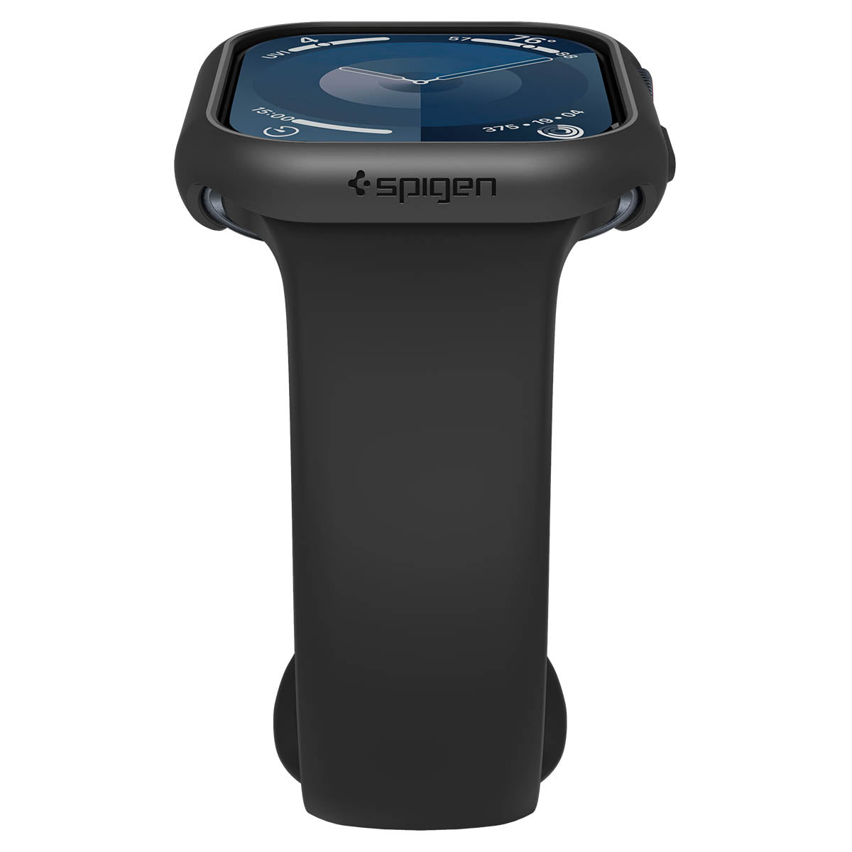 Schutzhülle für Apple Watch 11 / 10 46 mm, Spigen Thin Fit, Schwarz