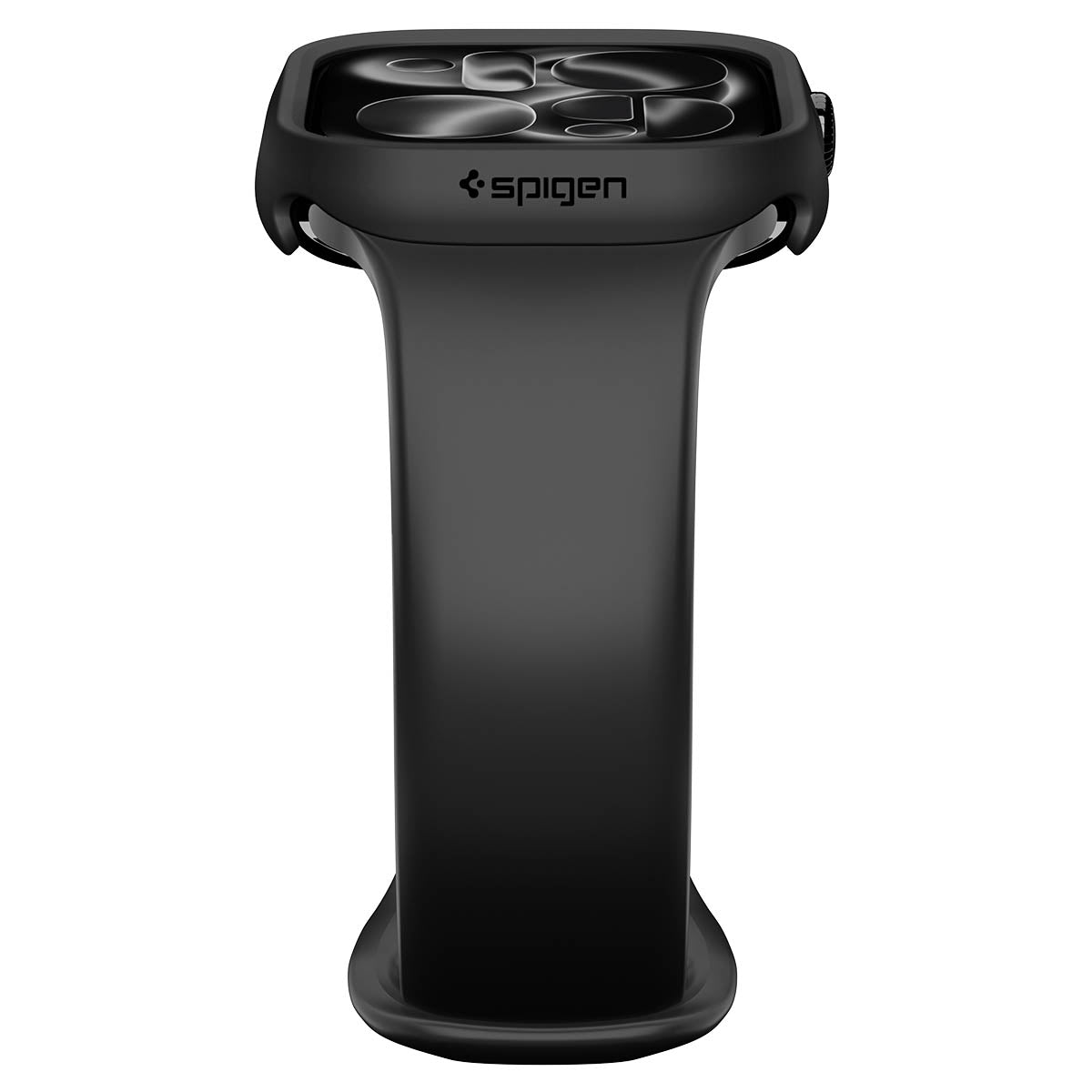 Schutzhülle für Apple Watch Series 12 46mm, Spigen Thin Fit, Schwarz (13/16)