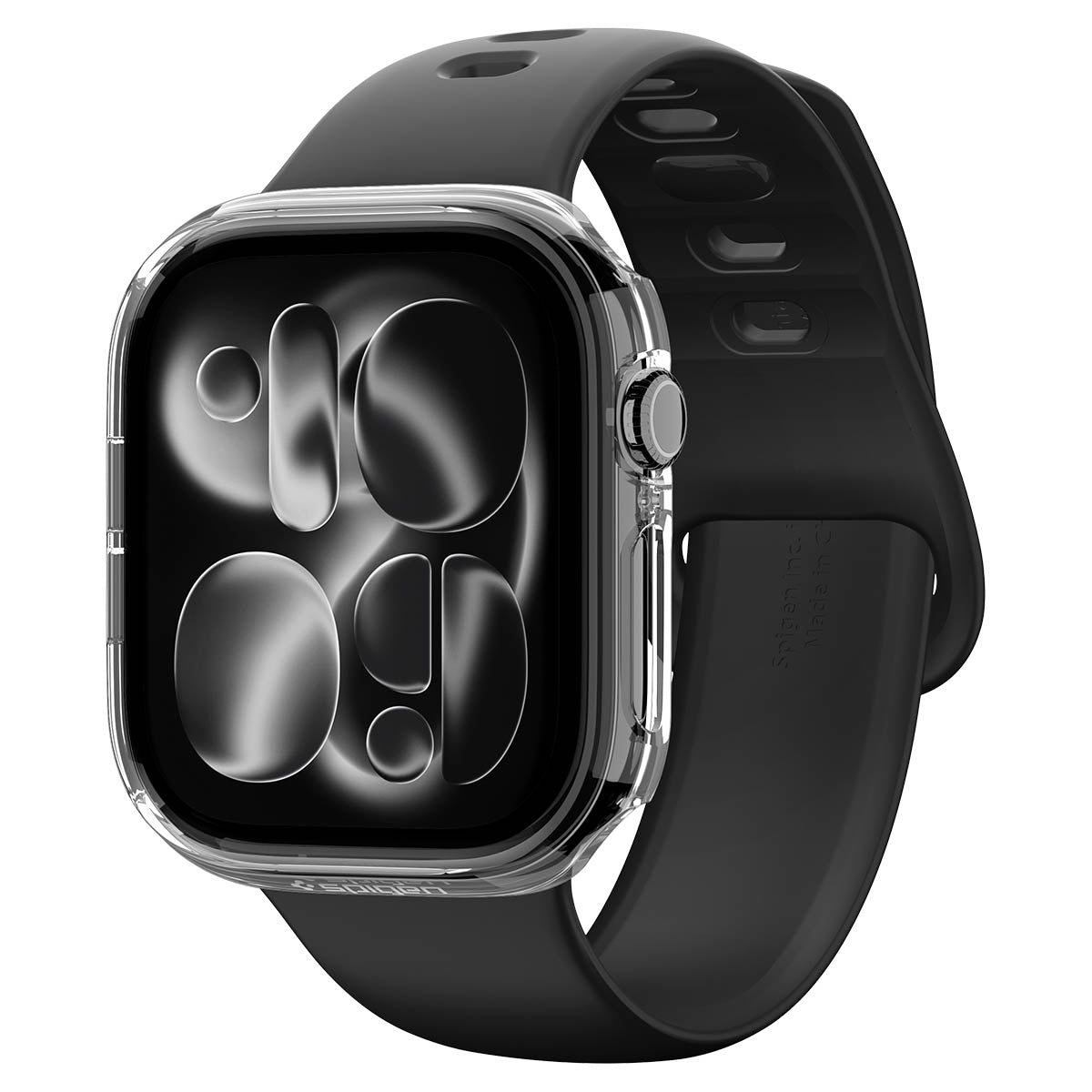 Schutzhülle für Apple Watch Series 12 46mm, Spigen Thin Fit, Transparent (10/16)