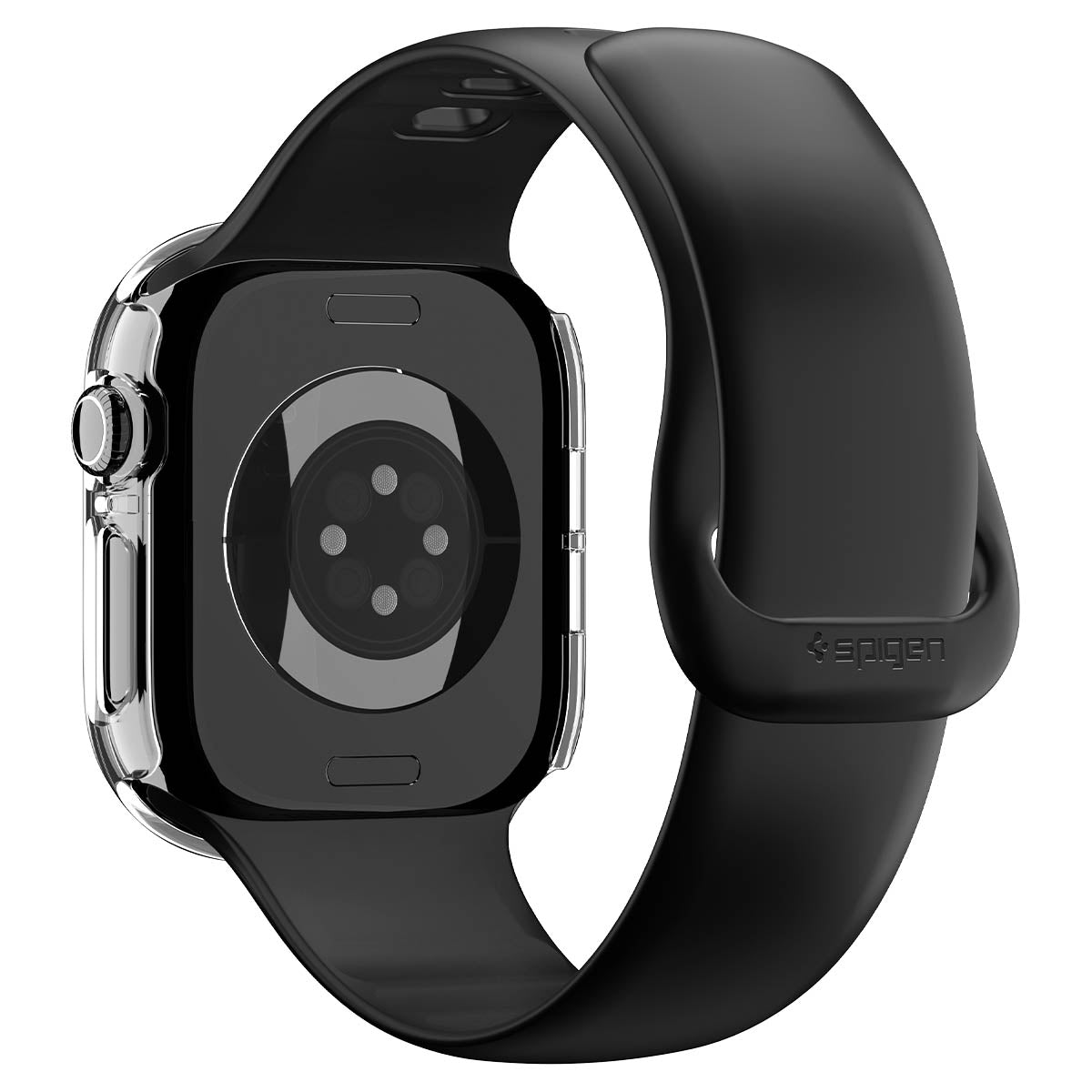 Schutzhülle für Apple Watch Series 12 46mm, Spigen Thin Fit, Transparent (12/16)