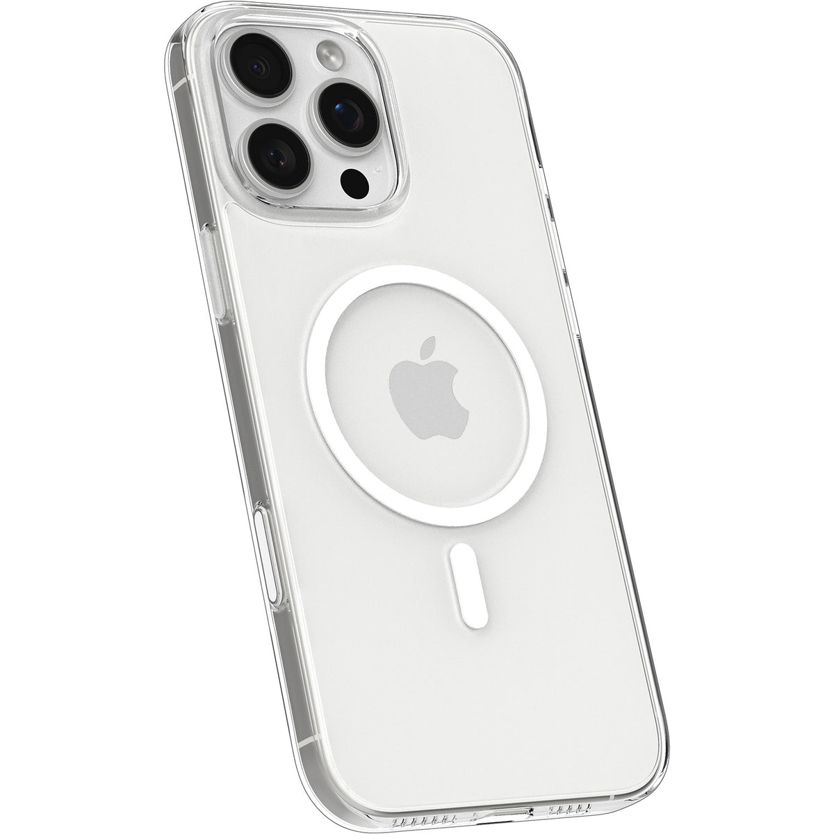 Handyhülle für iPhone 16 Pro, Spigen Thin Fit T Mag (CC) mit MagSafe, Transparent-Weiß