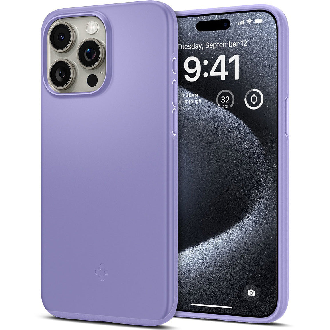 Schutzhülle Spigen Thin Fit für Apple iPhone 15 Pro, Violett