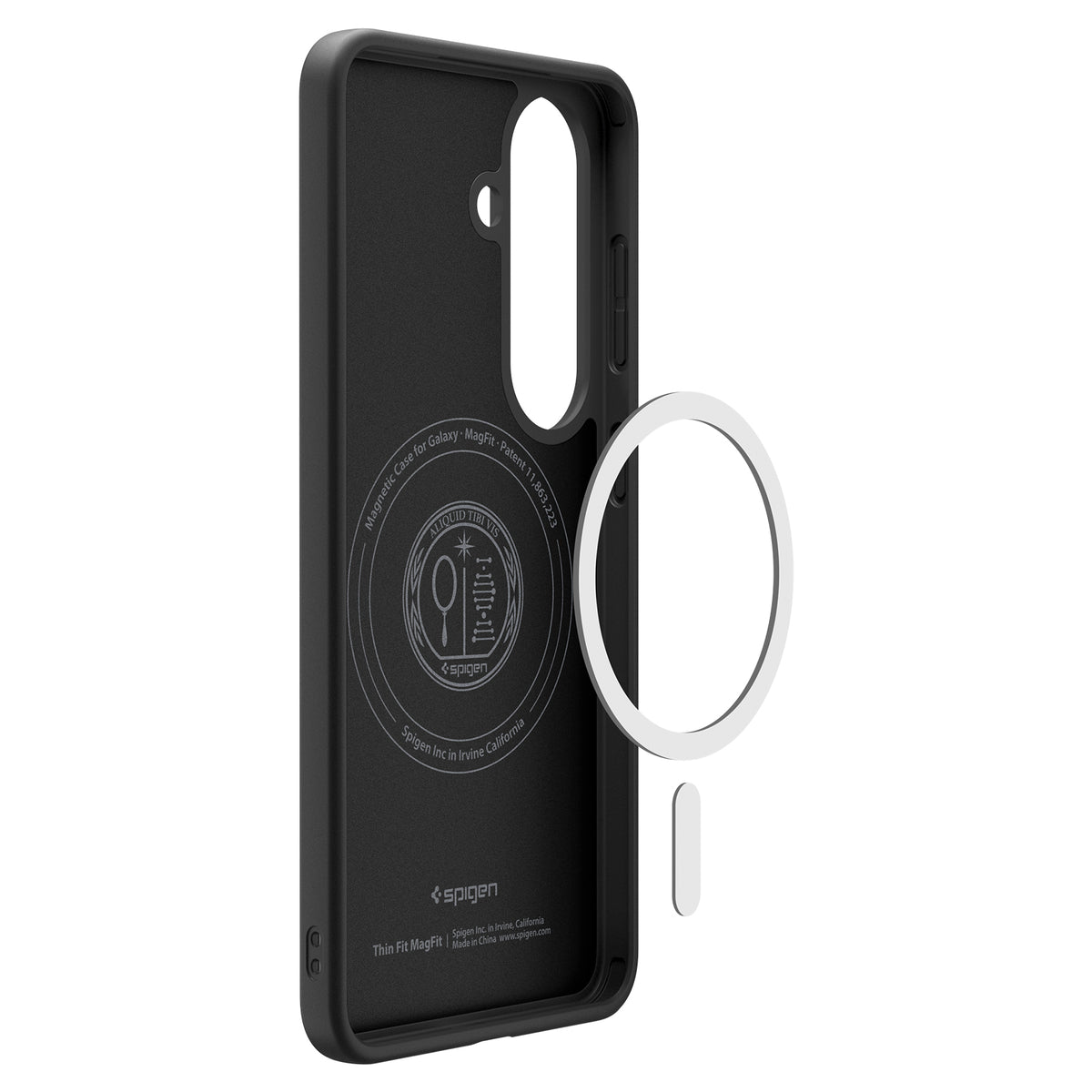 Handyhülle für Galaxy S26, Spigen Thin Fit Mag mit MagSafe, Schwarz