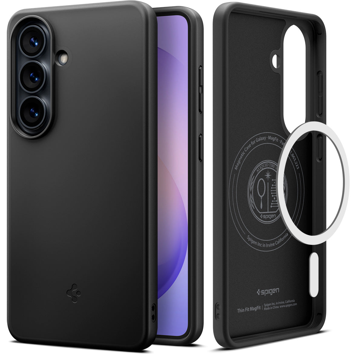 Handyhülle für Galaxy S26 Plus, Spigen Thin Fit Mag mit MagSafe, Schwarz