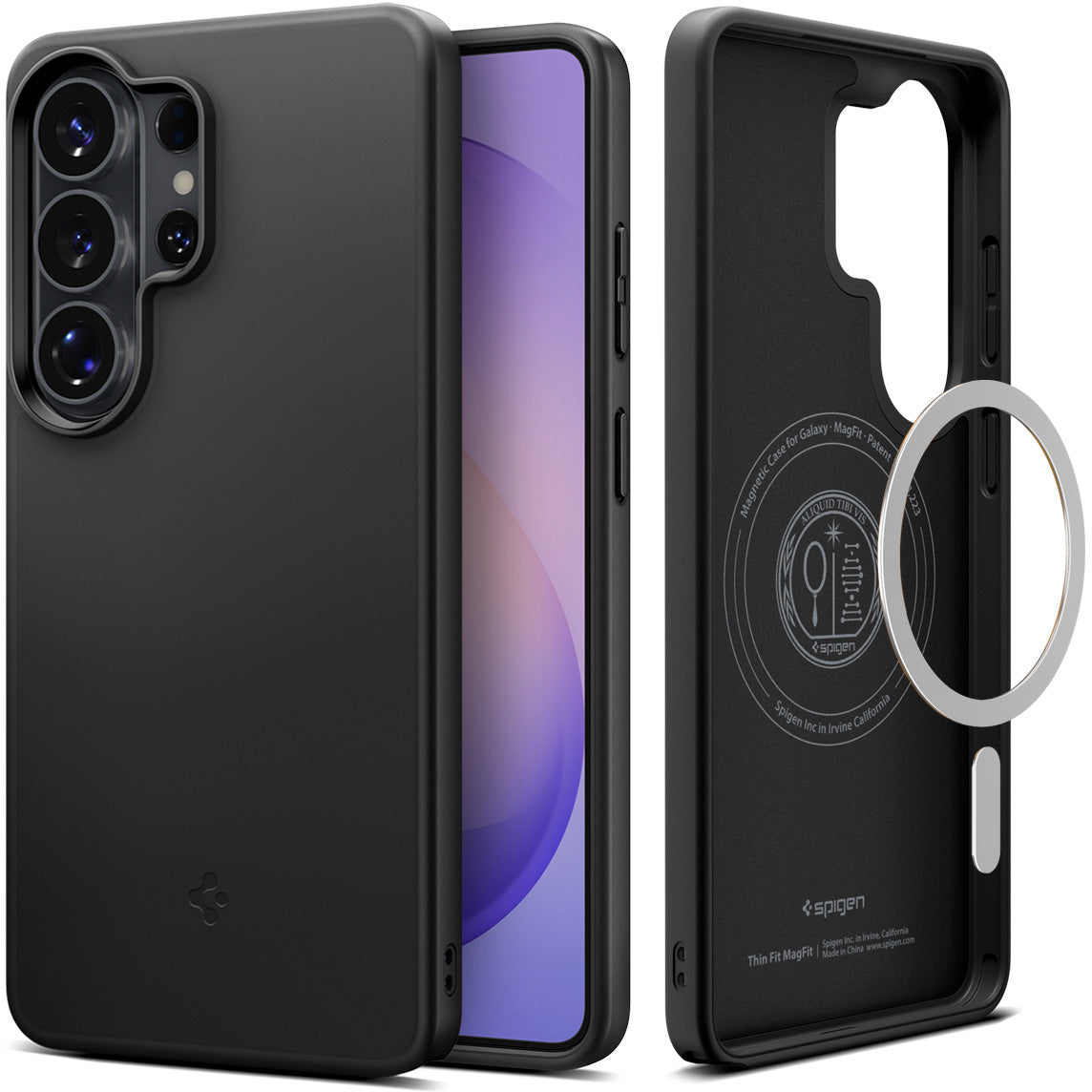 Handyhülle für Galaxy S26 Ultra, Spigen Thin Fit Mag mit MagSafe, Schwarz