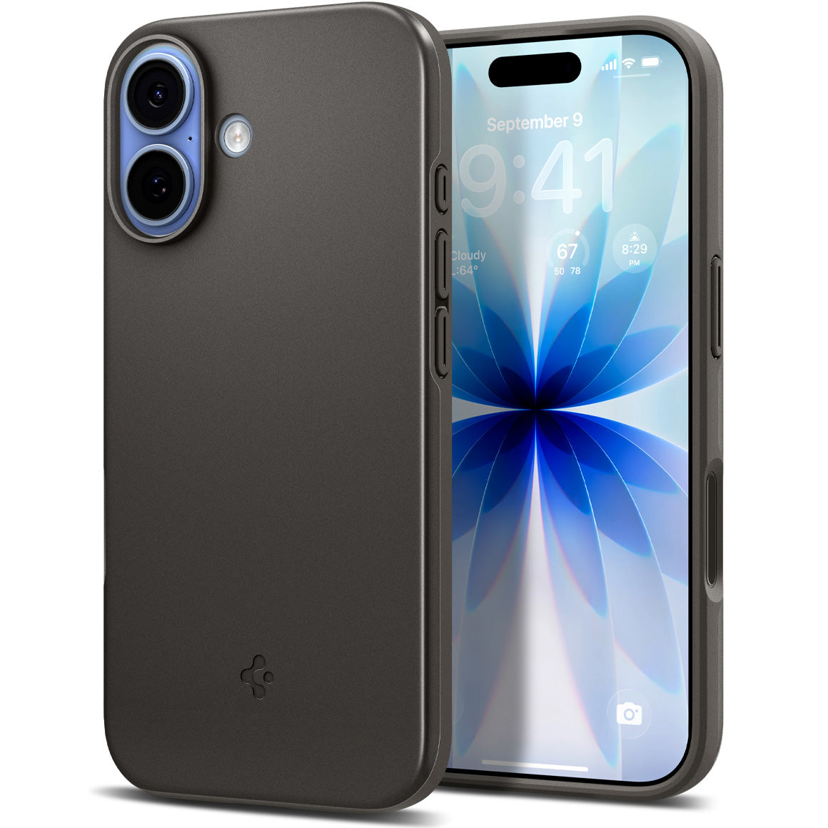 Handyhülle für iPhone 17, Spigen Thin Fit Mag mit MagSafe, Rotguss