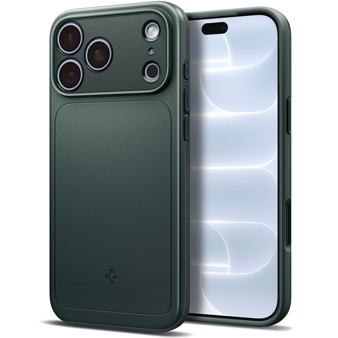 Handyhülle für iPhone 18 Pro, Spigen Thin Fit Mag mit MagSafe, Grün (1/15)