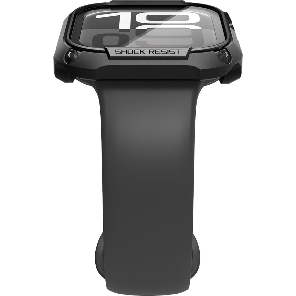 Schutzhülle mit Glas für Apple Watch 10 46 mm, Spigen Tough Armor SP, Schwarz