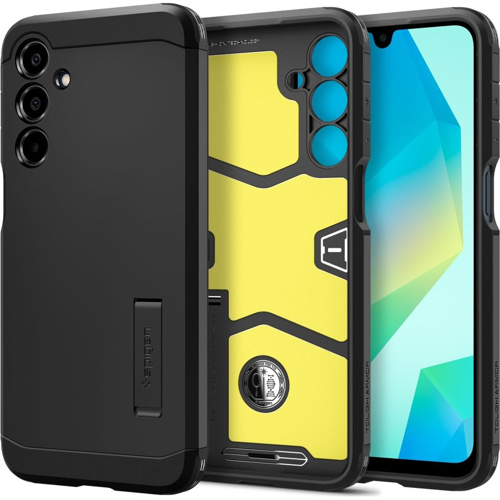 Handyhülle für Galaxy A16 4G / 5G, Spigen Tough Armor, Schwarz