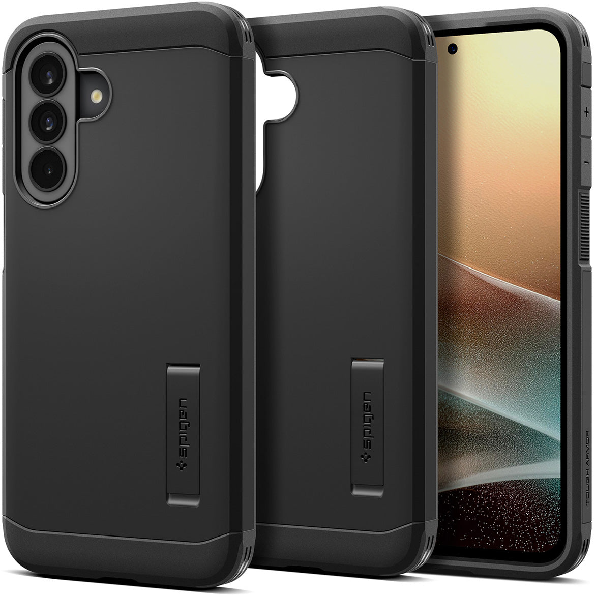 Handyhülle für Galaxy A37 5G, Spigen Tough Armor, Schwarz