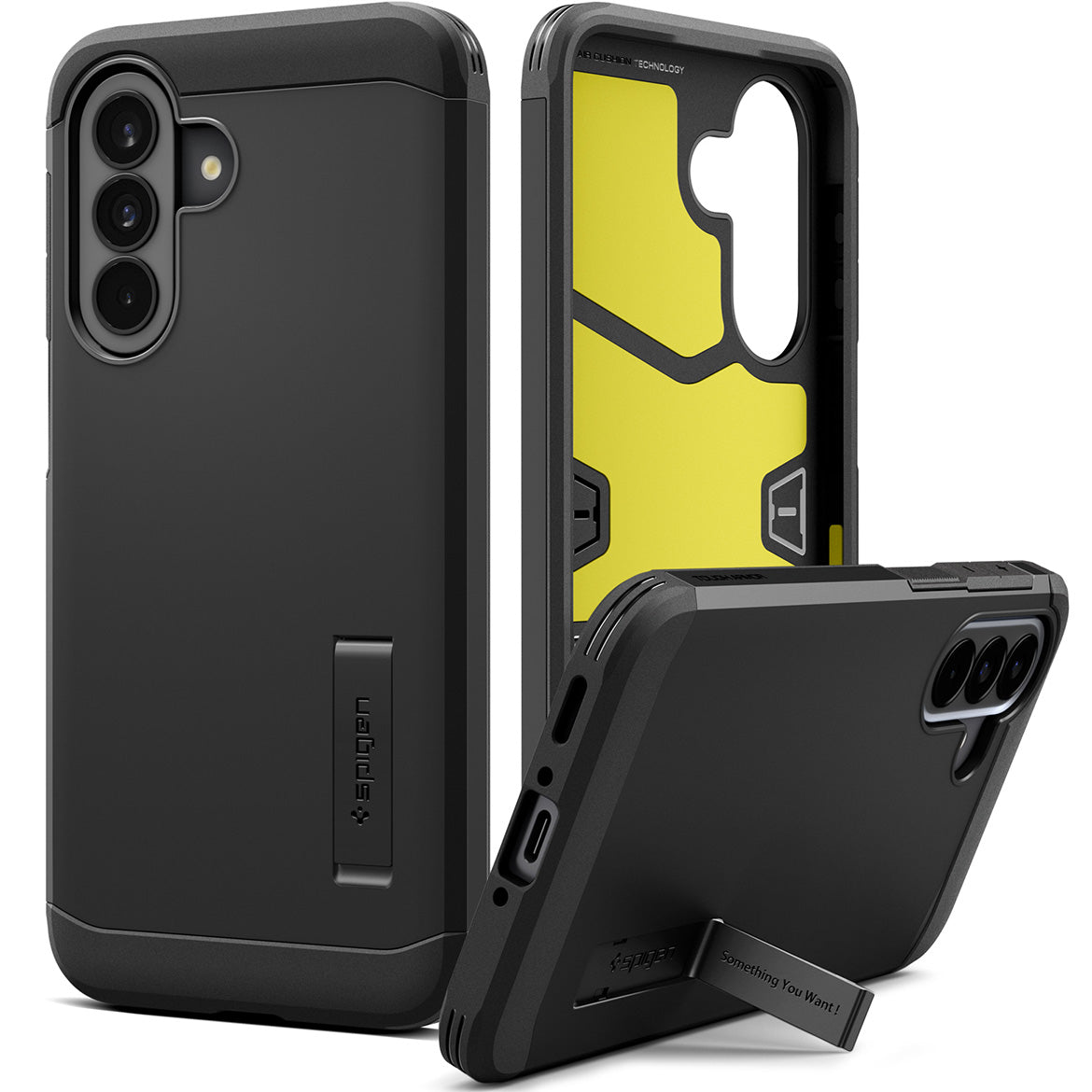 Handyhülle für Galaxy A37 5G, Spigen Tough Armor, Schwarz