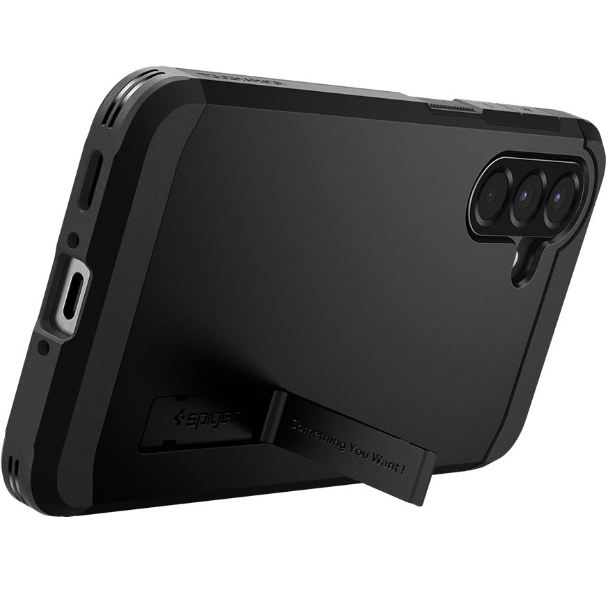 Handyhülle für Galaxy A56 5G, Spigen Tough Armor, Schwarz