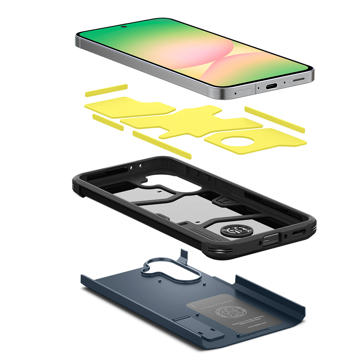 Handyhülle für Galaxy A56 5G, Spigen Tough Armor, Dunkelblau