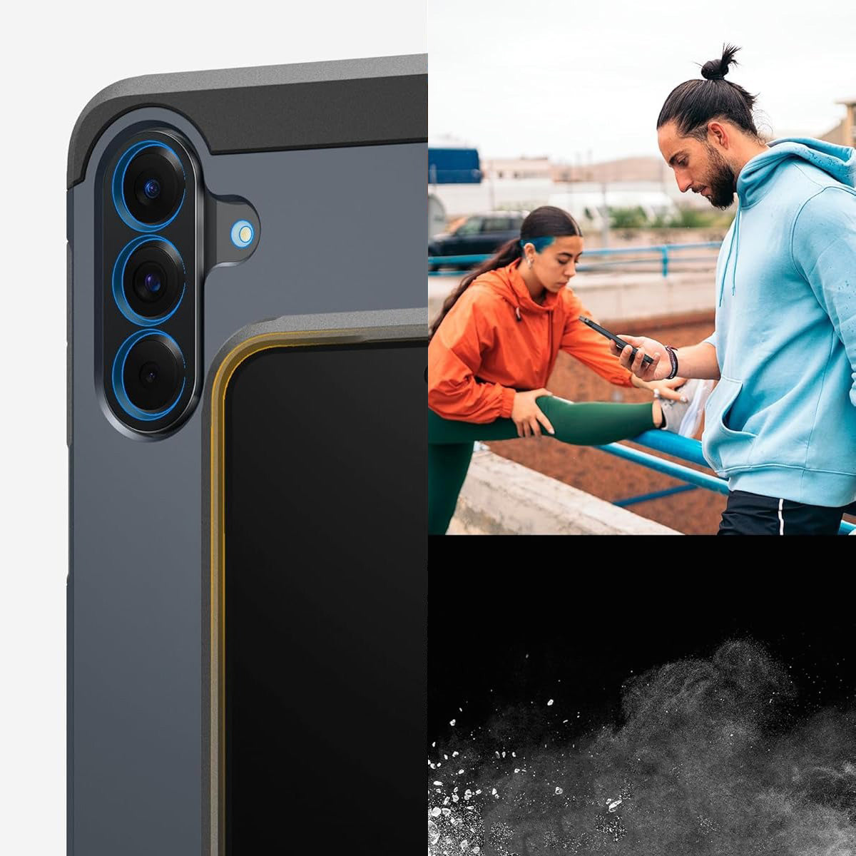 Handyhülle für Galaxy A56 5G, Spigen Tough Armor, Dunkelblau