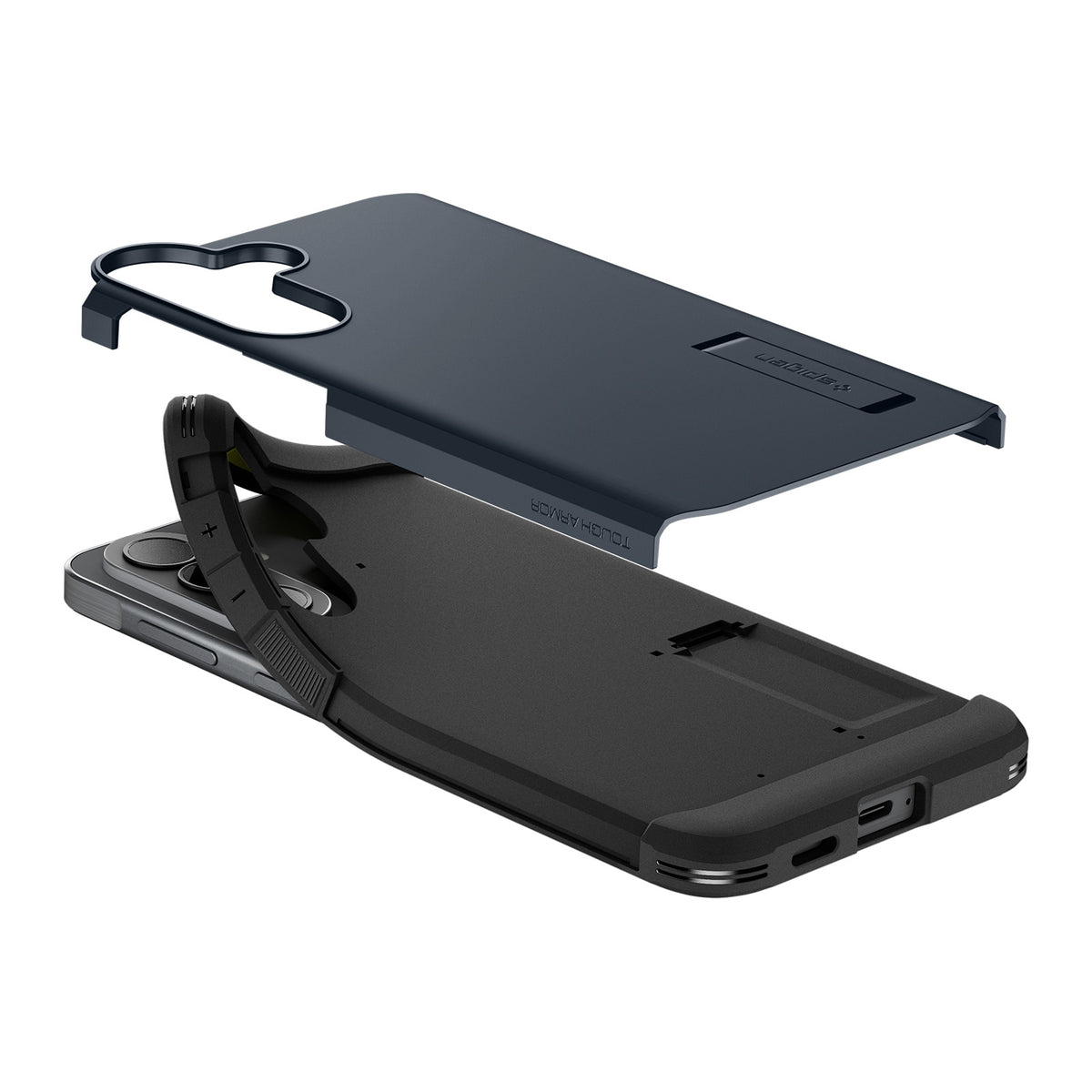 Handyhülle für Galaxy A57 5G, Spigen Tough Armor, Dunkelblau