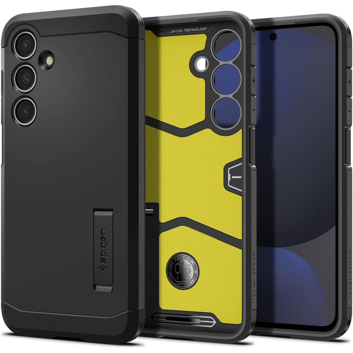 Handyhülle für Galaxy S24 FE, Spigen Tough Armor, Schwarz
