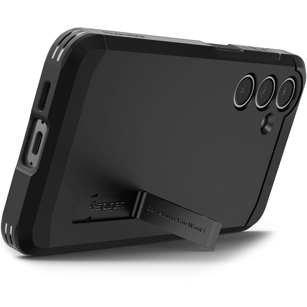 Handyhülle für Galaxy S24 FE, Spigen Tough Armor, Schwarz