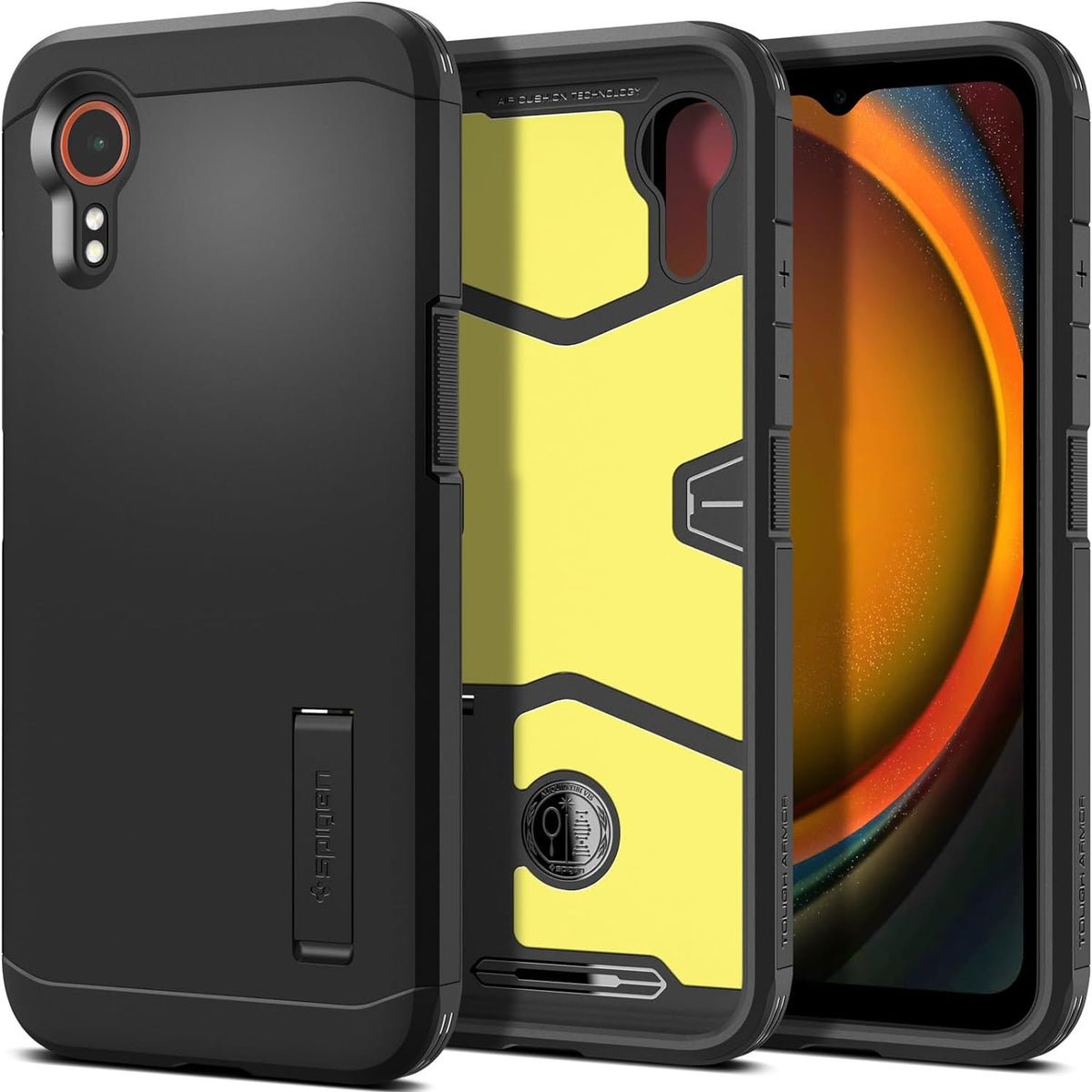 Schutzhülle für Galaxy XCover 7, Spigen Tough Armor, Schwarz