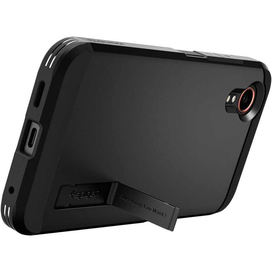 Schutzhülle für Galaxy XCover 7, Spigen Tough Armor, Schwarz