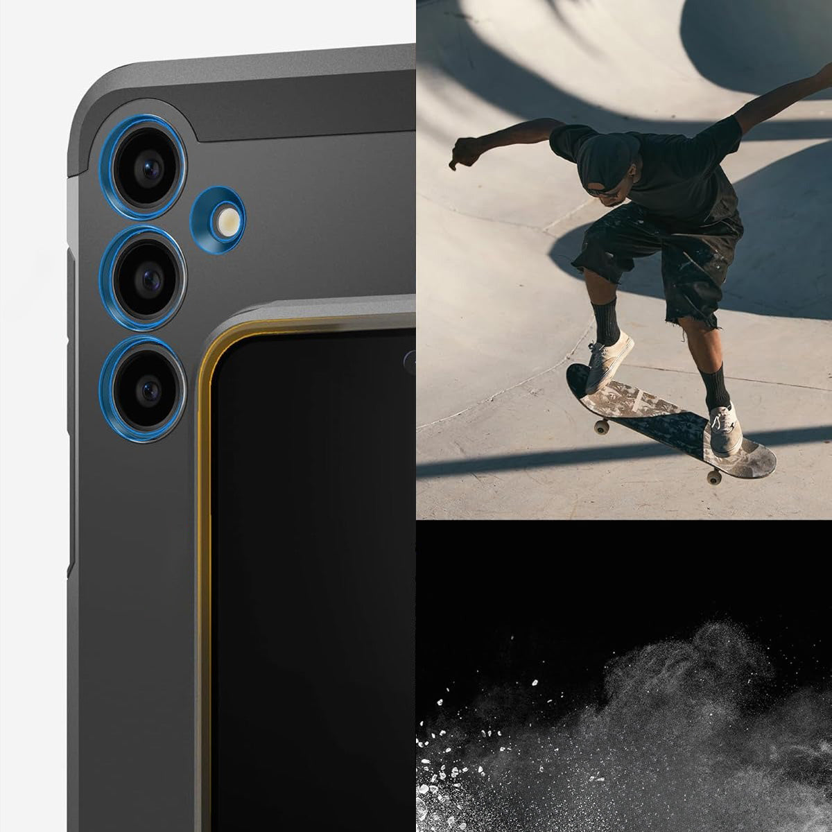 Handyhülle für Galaxy S24 FE, Spigen Tough Armor Mag mit MagSafe, Schwarz