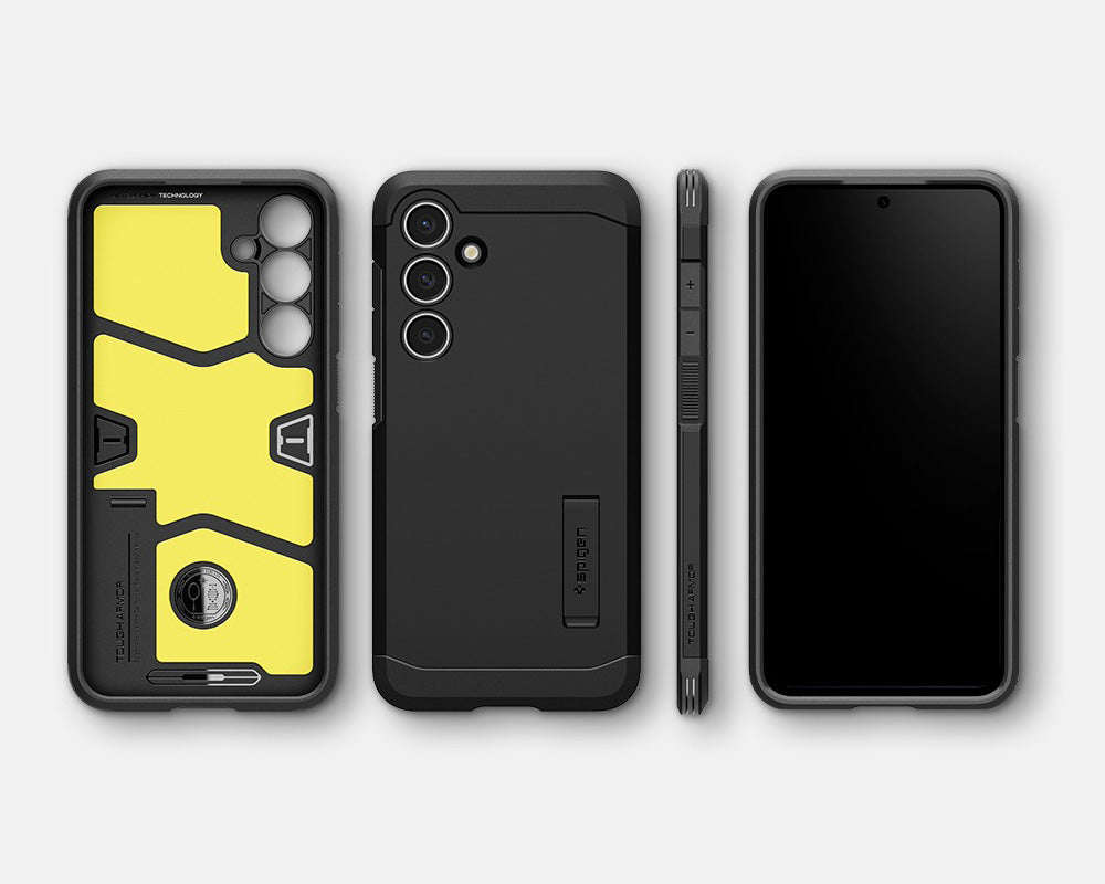 Handyhülle für Galaxy S24 FE, Spigen Tough Armor Mag mit MagSafe, Schwarz